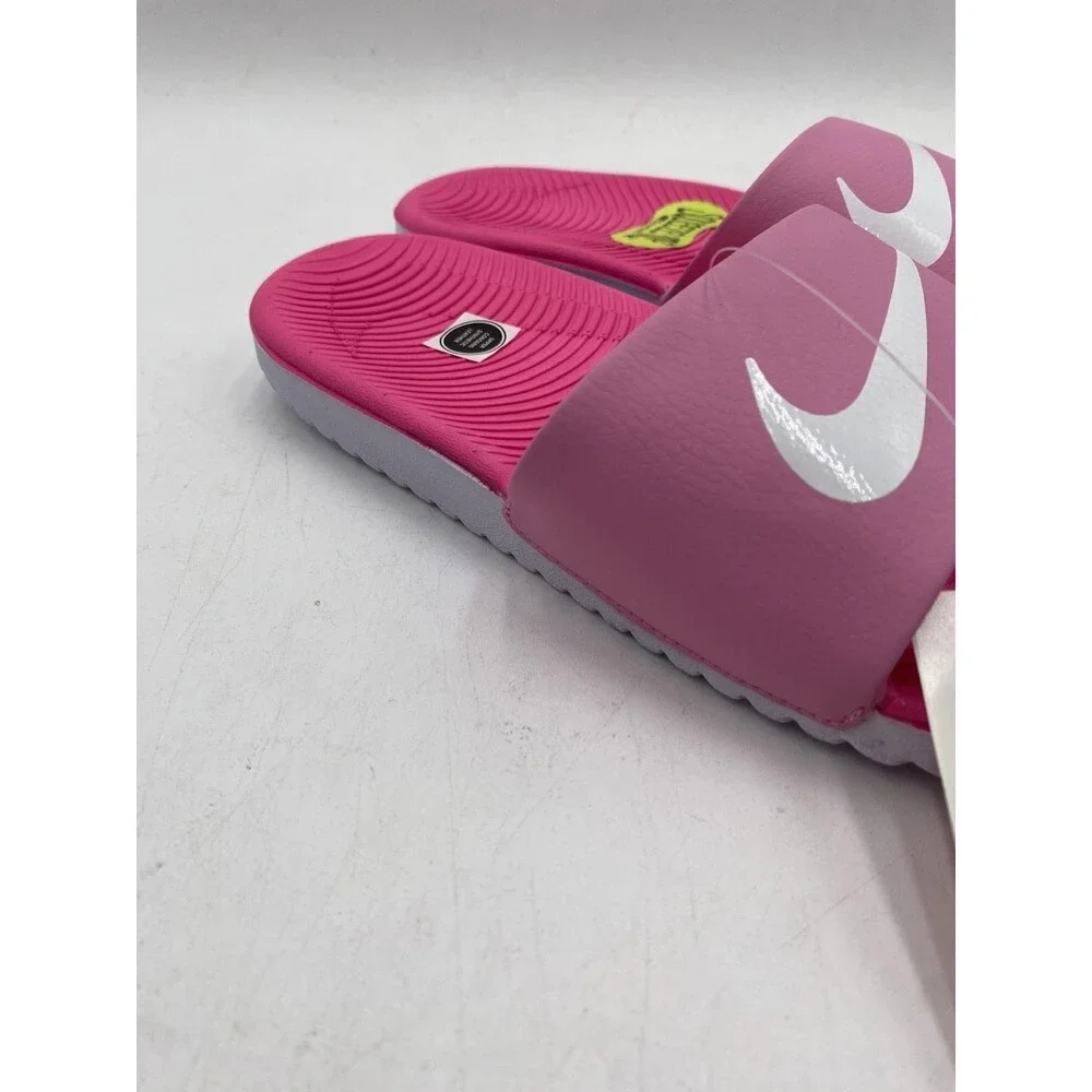NIKE KAWA SLIDE Kids' NEW Slides Psychic Pink/White Multiple Sizes